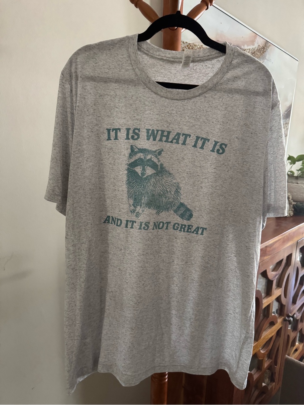 Trendy It Is What It Is and It's Not Great Graphic TShirt Size 2X Funny